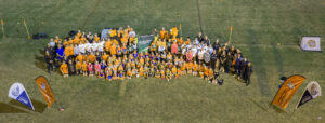 Drone photo of BDFC at Waterfront Callan Park